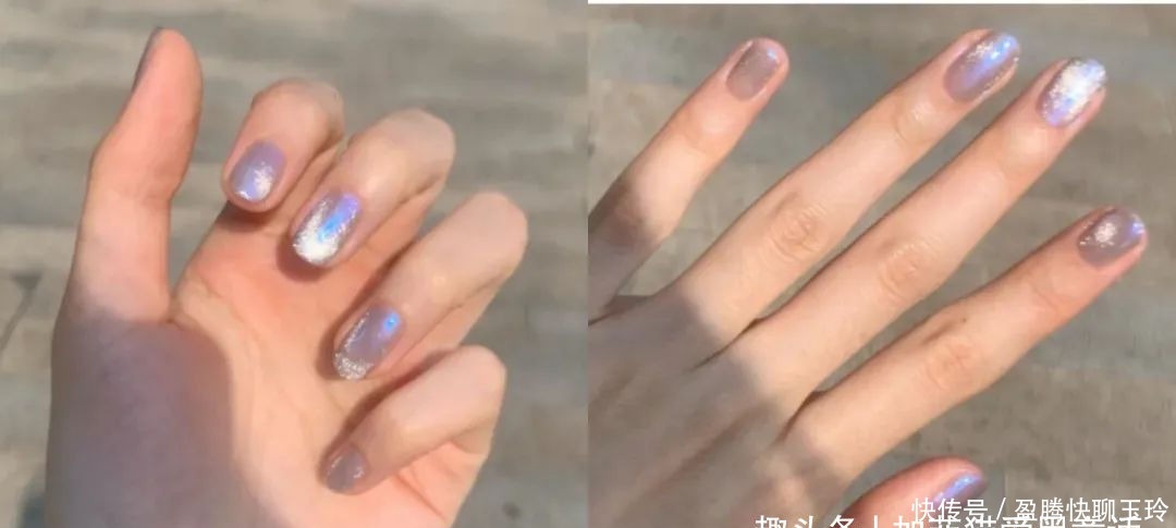 打底|夏日清爽的极光甲,干净配色,款式百搭又小清新!