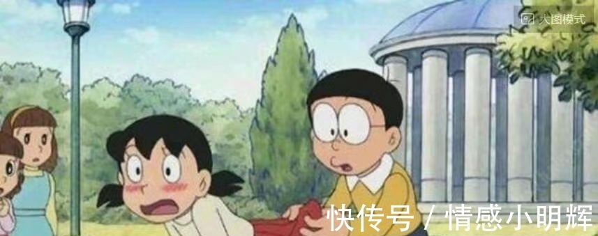 片段|《哆啦A梦》:大熊误入静香浴室,大熊总被胖虎欺负,为何不跑?