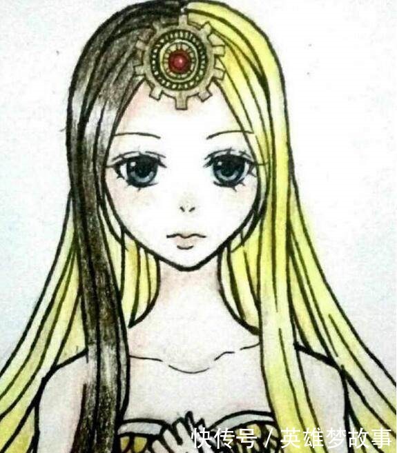 公主|小学生手绘叶罗丽角色,水王子身材比王默好,冰公主的画丑了!