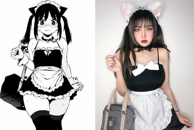 cospl自COSER挑战“漫画腿”之后,又开始了“漫画腰”,网友却说不行