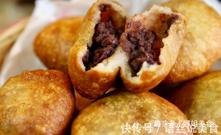 孩子爱吃的炸糕，颜色好看，喷香诱人，刚出锅吃5个，真好吃