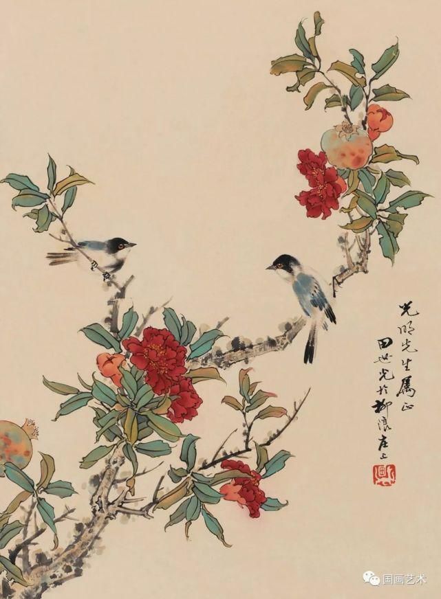 齐白石!笑口常开,多子多福——现当代名家笔下的石榴