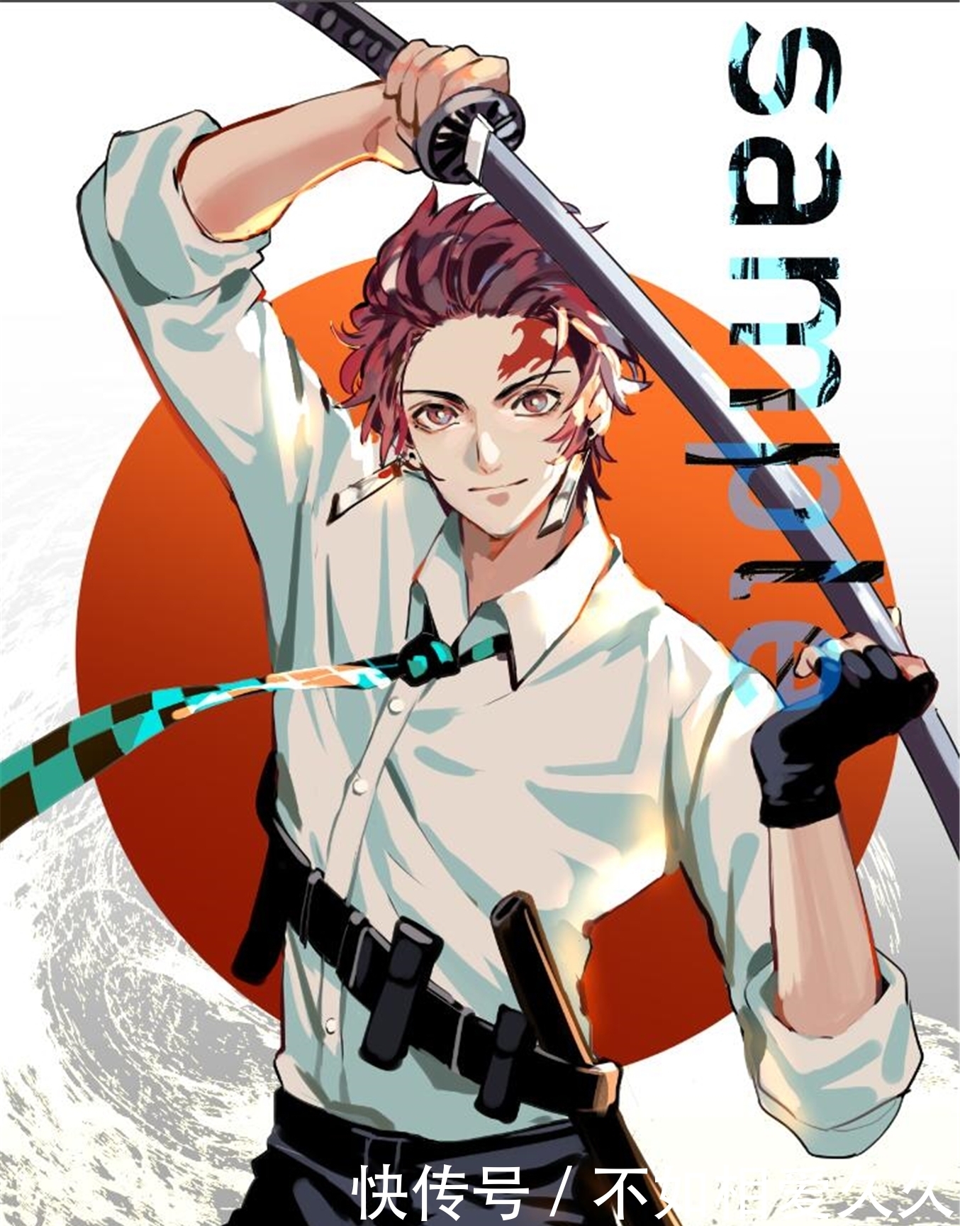 《鬼灭之刃》灶门炭治郎,性格善良憨厚,固执的像石头一样,壁纸