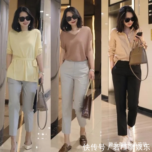 针织衫|40岁女人初秋穿搭示范，简约优雅一些，才更有质感