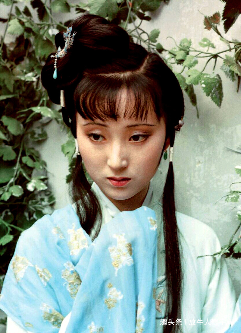 四大美女@陈晓旭,13张红楼梦剧照,真正的古典美人,天上掉下来的林妹妹