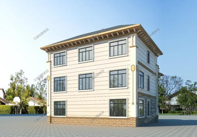 豪华感|48万在农村建一栋欧式别墅颐养天年，占地150平豪华感爆棚