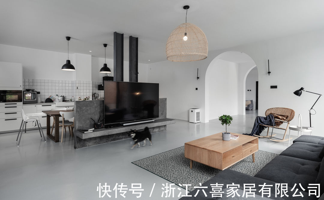 庭院|LDK一体化设计，原木色民宿小院演绎清新温柔的“梨园小筑”