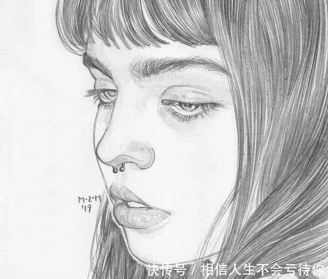 简洁的少女速写,灵动的美!