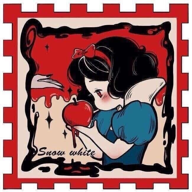 爱丽儿公主|画师绘制迪士尼公主小头像,贝儿最喜欢玫瑰花,爱丽儿怎么哭了