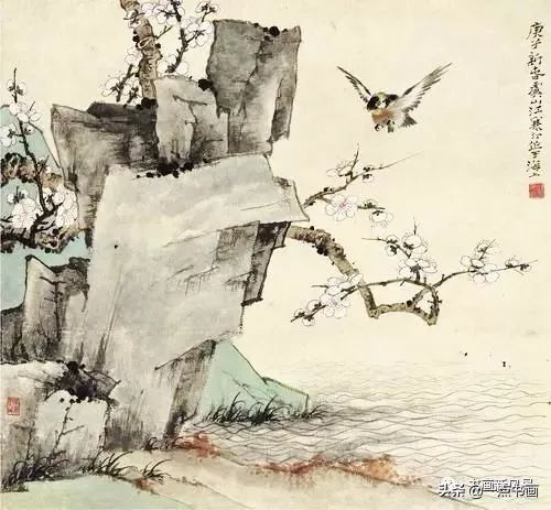 花鸟画@江寒汀 笔下的飞鸟30幅,不愧当代海派花鸟画第一人