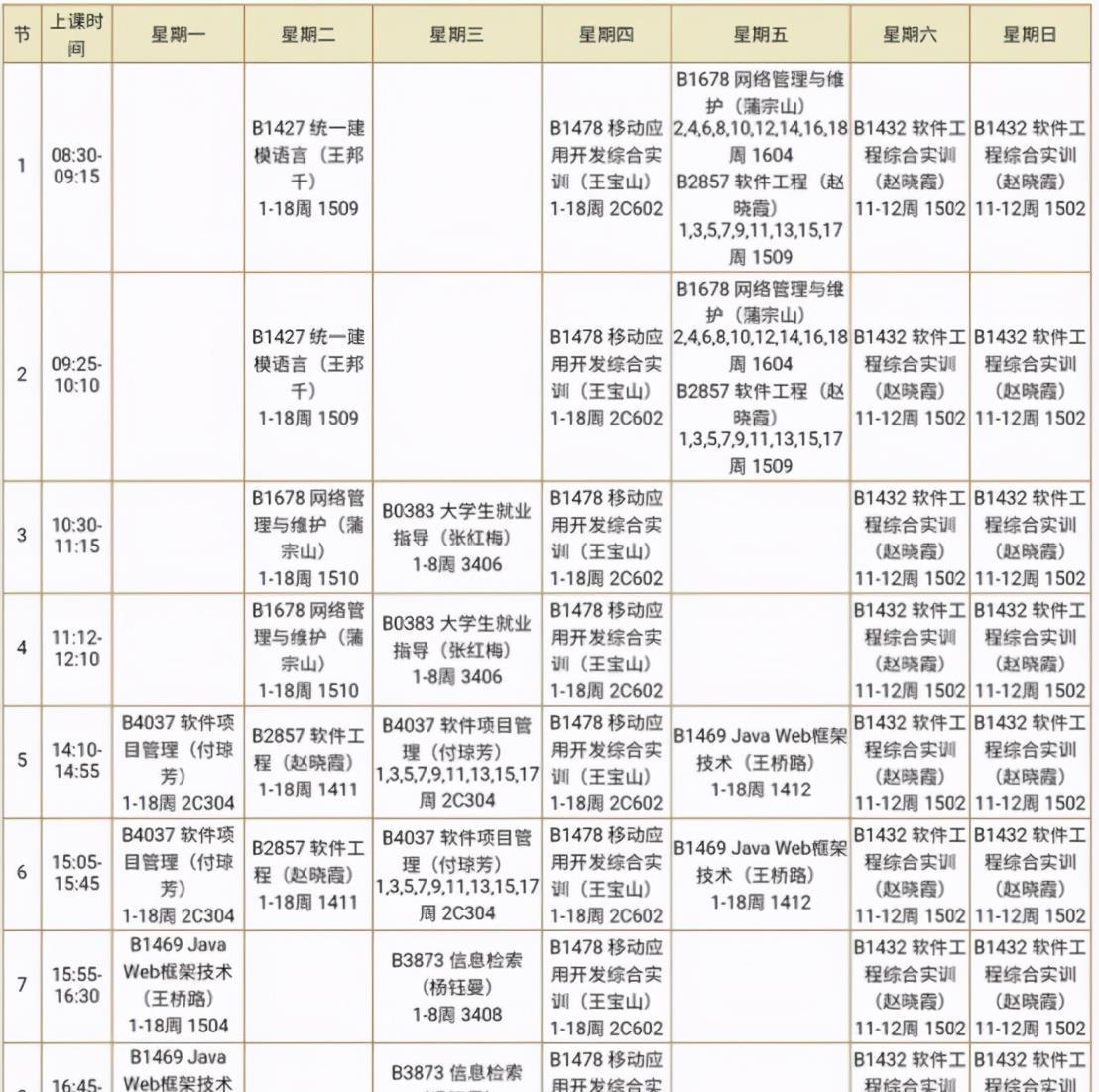 大学生“超忙课表”火了，安排得明明白白，网友：被高中老师骗了