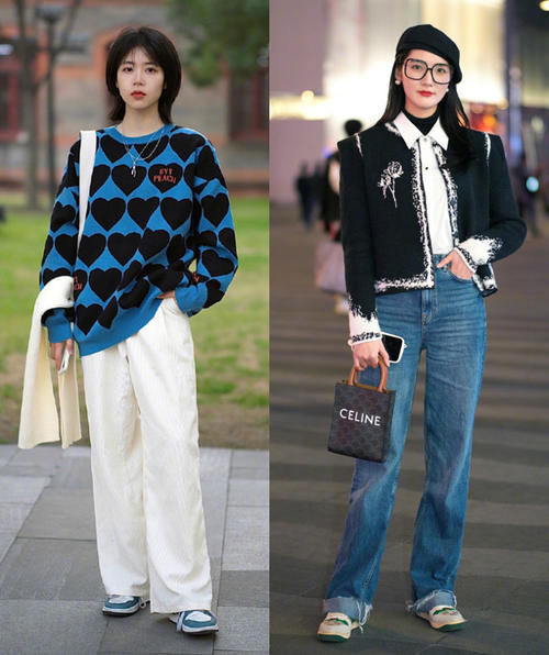 阔腿裤＋短靴，阔腿裤＋老爹鞋，简直美到犯规！