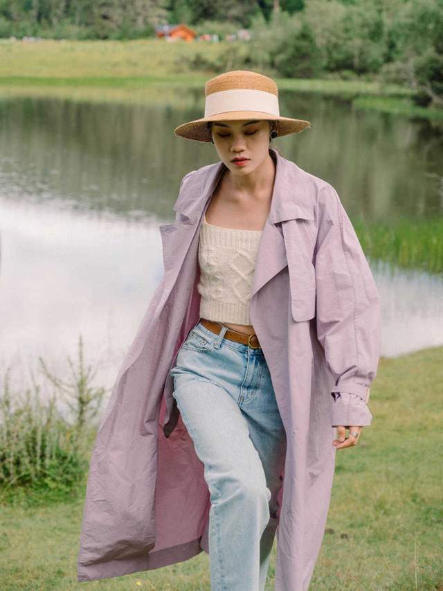 针织衫|风衣是秋天的标配,搭配牛仔裤气质绝了,年轻活力又高级大气
