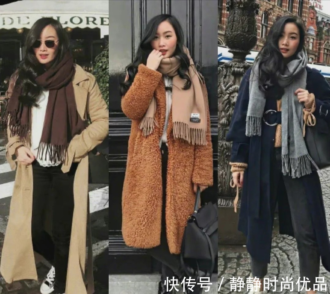 针织 “大衣”叠穿好高级!30多岁这么穿,不凹少女感也美得惊艳