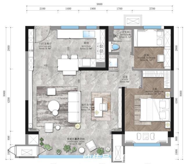 厨余处理器|77平简约小户型房子朴素布置,有一种贴近生活的人文气息