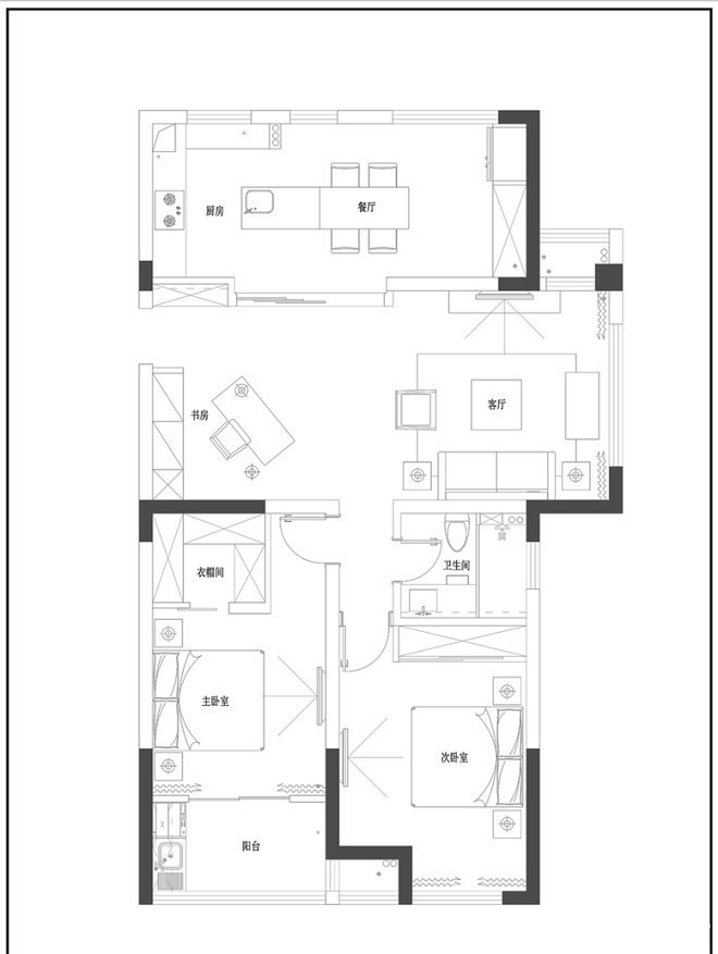 墙面|云合设计——100㎡的房子如何装修出高大上的感觉?