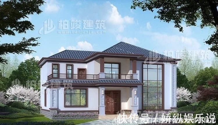 别墅|新中式二层农村别墅，低调大气，30万起建，中式的传统美才能永不过时！