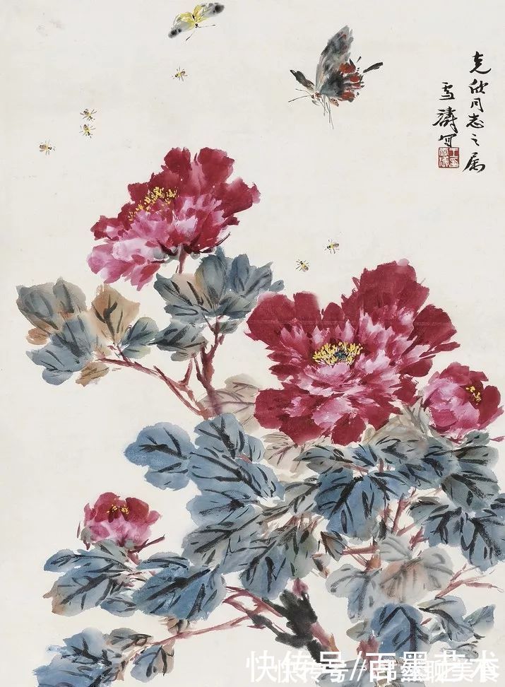 小写意@唯有牡丹真国色!小写意牡丹画150幅,美醉了