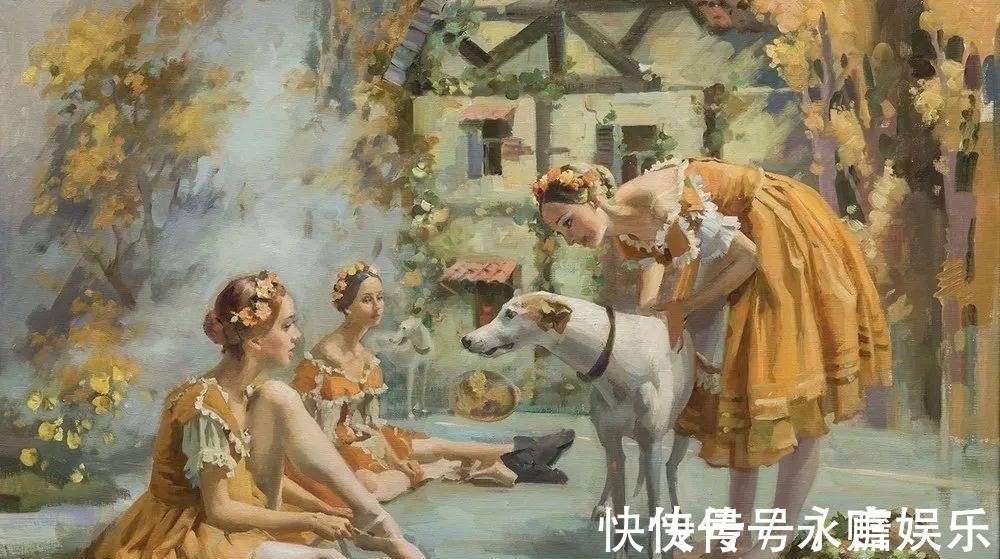 芭蕾舞剧@俄罗斯画家阿纳斯塔西娅·沃斯特雷佐娃漂亮油画作品欣赏