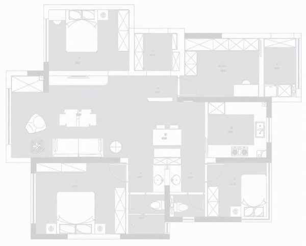 四白|这才是简约不简单!116㎡真正的四白落地,高级感反而藏不住