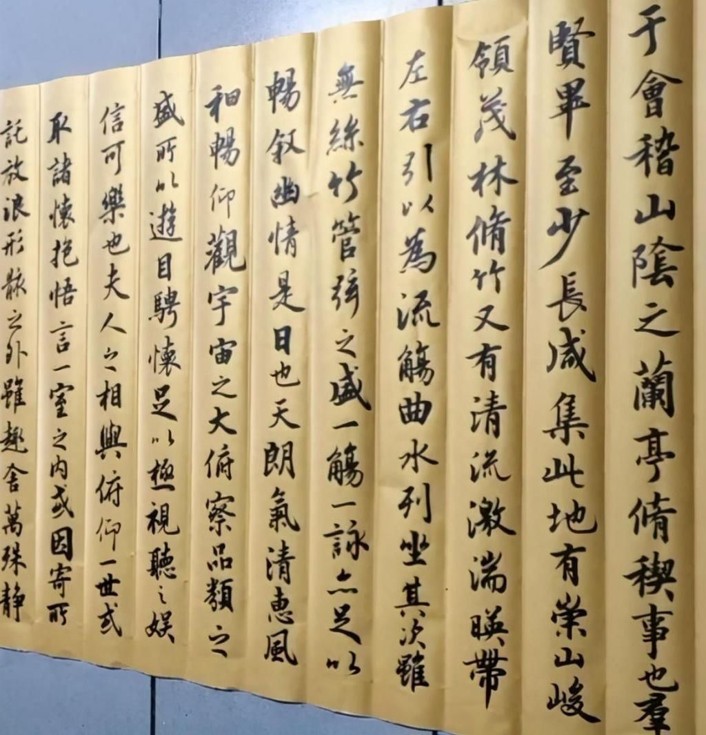 枯墨|民间高手写《兰亭序》,不输中书协的专家,提笔舞墨就已经赢了