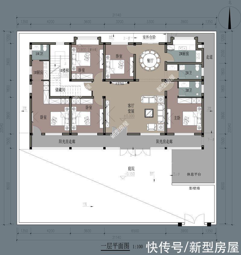 高度|农村盖房高度不能超10米，这样建邻居都点赞，第6套只需20万