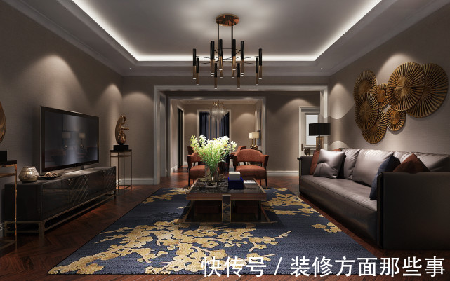 睡眠质量|205平现代风三居室，中式留白和借景手法真是漂亮