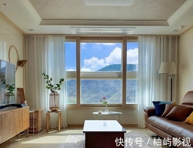 窗帘|二次买房是为了好环境,83㎡四面环山,开窗如同置身“世外桃源”