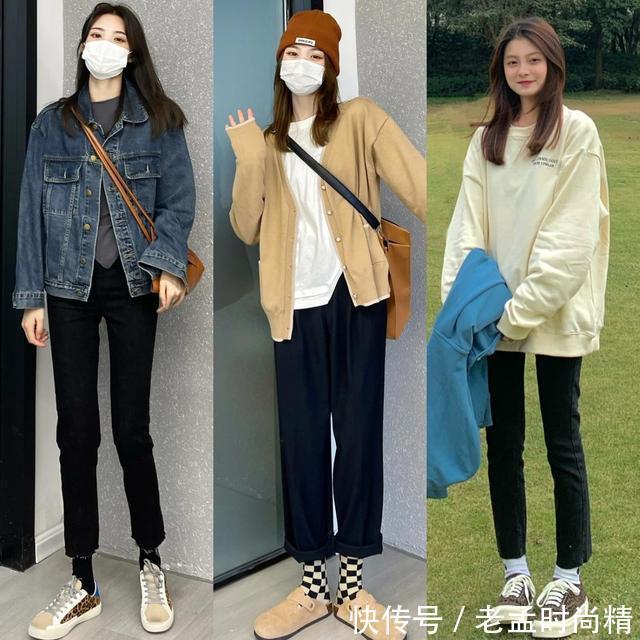 平底鞋|秋装推荐:小女生精选“九分裤”,像她这样穿时髦干练,显高显瘦