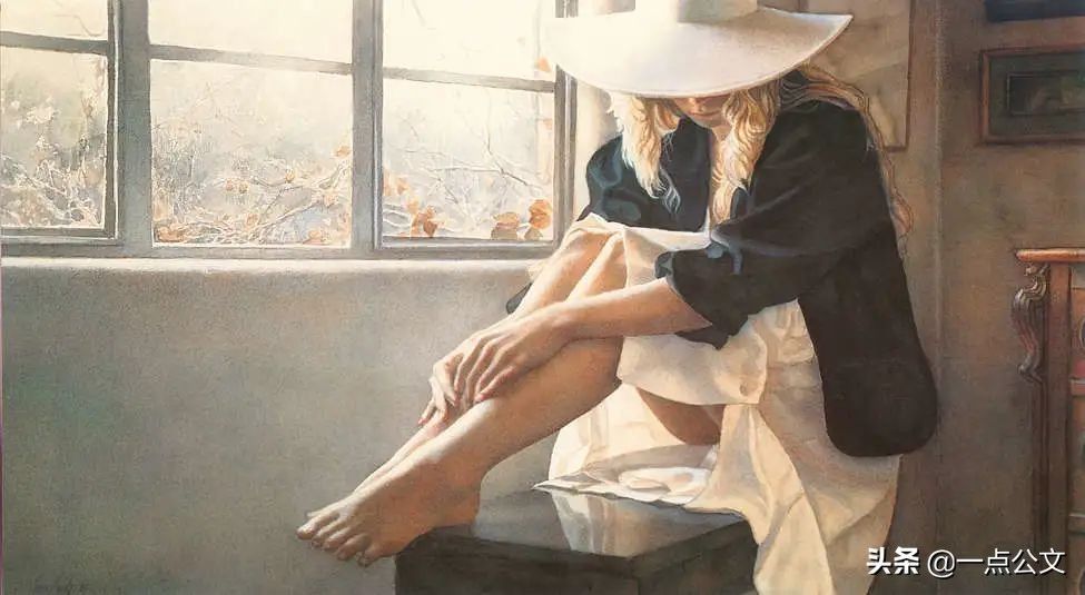 水彩&这位女画家因为一组水彩少女,醉倒多少男人