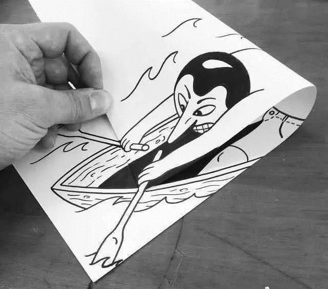 歪果仁@歪果仁脑洞大开,把一张A4纸玩成这样,进来膜拜!!