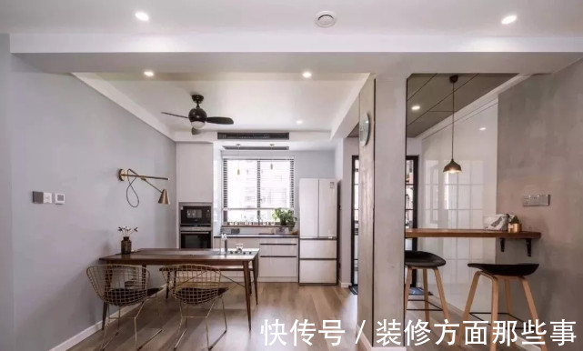 客厅|109平北欧风三居室,灰蓝搭配构造一个小清新的家