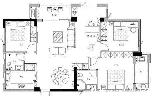 优雅|130㎡现代美式,简约的优雅,好精致!130㎡现代美式,简约的优雅,好精致!