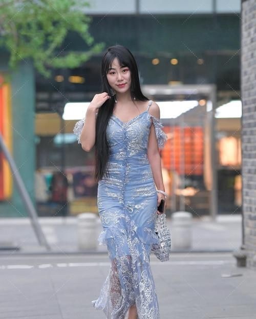 旗袍 波浪连衣裙在夏季看这就清爽,加入旗袍元素,穿搭时尚并非空穴来风