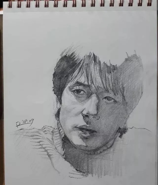 素描##尚唯美画室#大气的素描就是抓住大关系之后,细节你随意