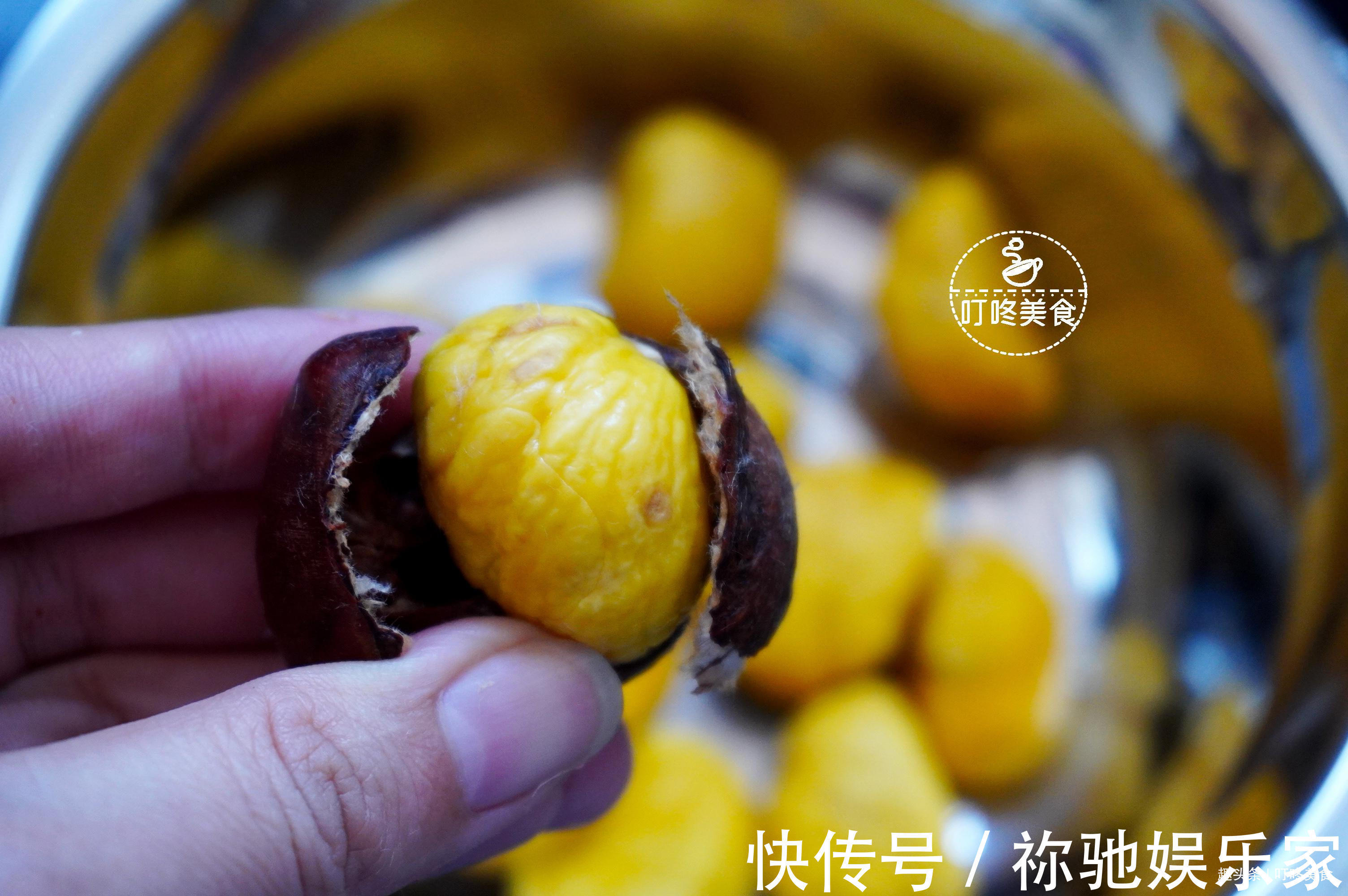 剥板栗壳最简单快捷的方法，不费力，不伤手，个个光滑又完整