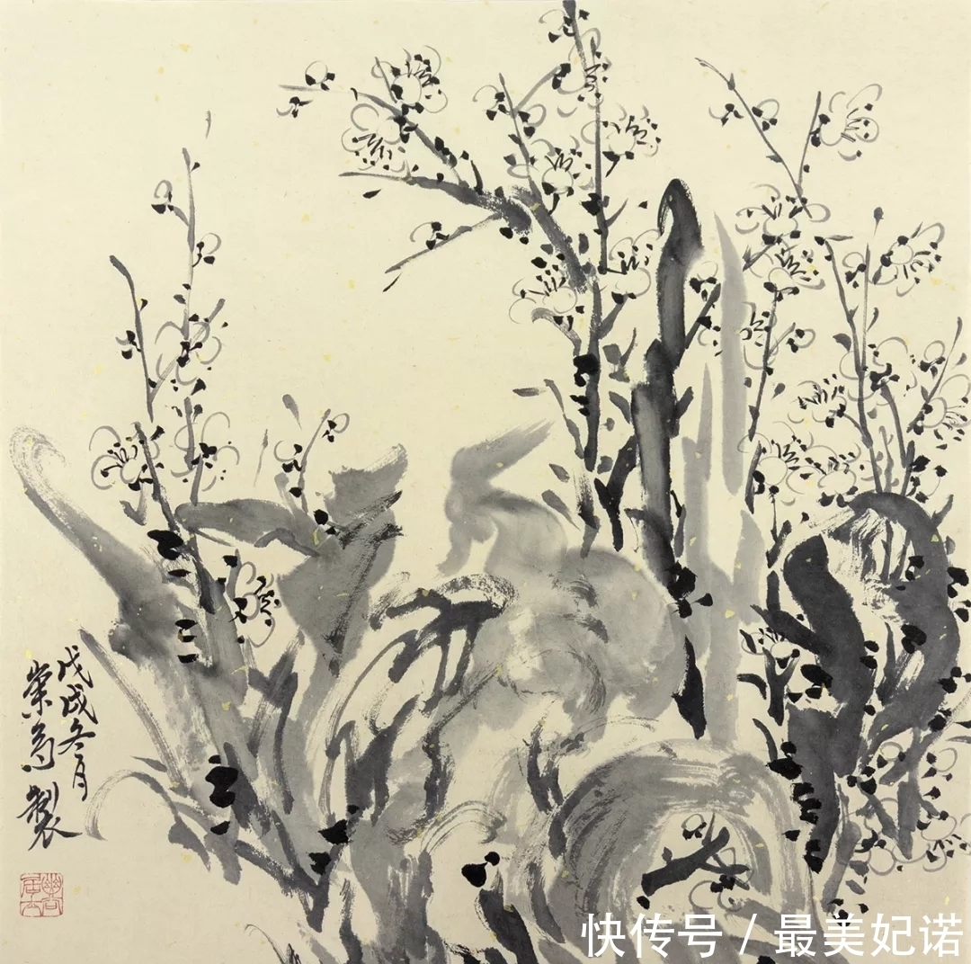 仙葩$锦官城外雪皑白,千里江天同一色,万家灯火入河来