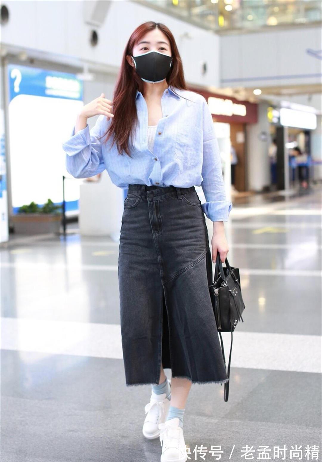 半裙|牛仔半裙可休闲也可以温柔,简简单单也好看