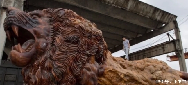 根雕|15米长“东方雄狮”根雕,300万元拒卖,如今却成这样了