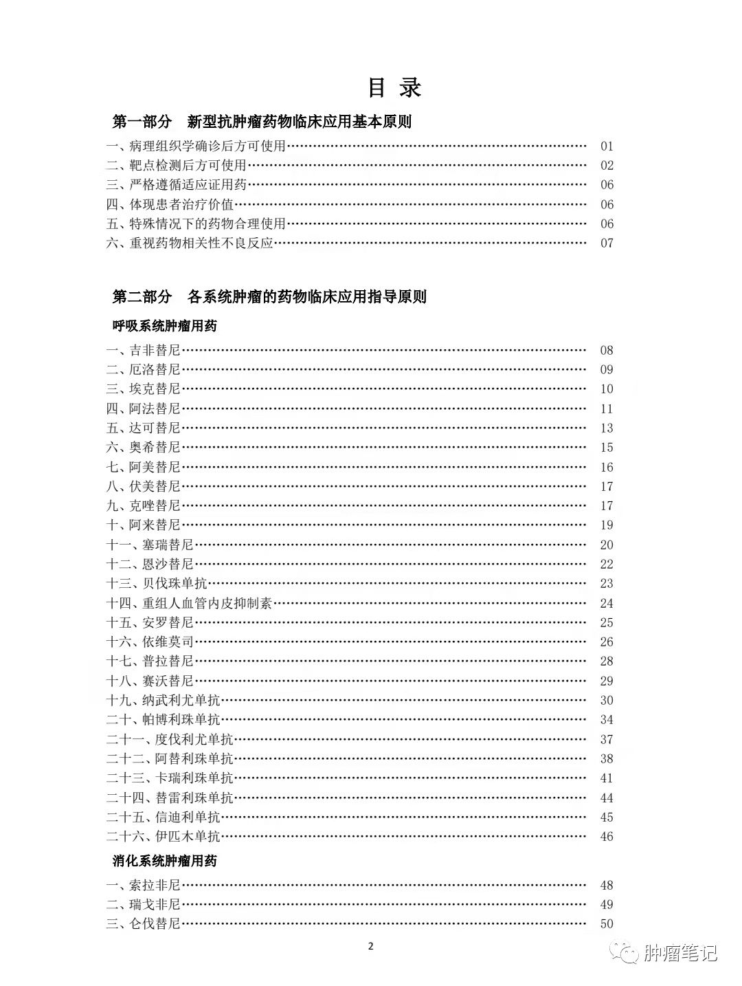 药物|2021肿瘤靶向药物及免疫治疗药物使用指导原则