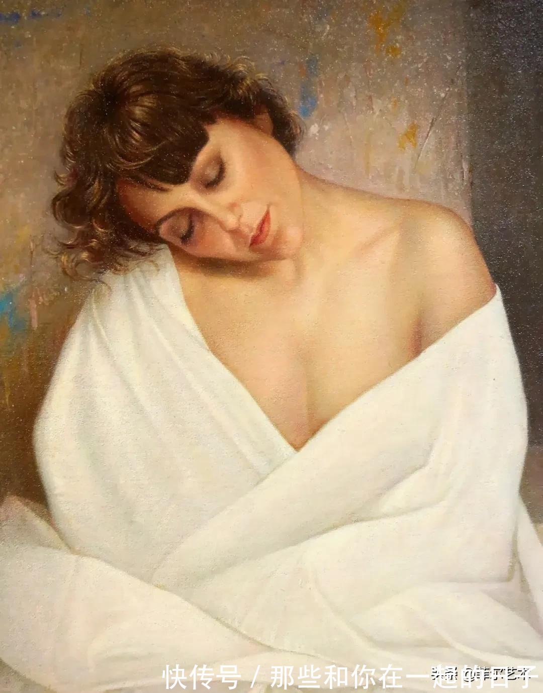 萨默尔$女画家索莱达·费尔南德斯画笔下的女子人物沉稳自然，美丽优雅