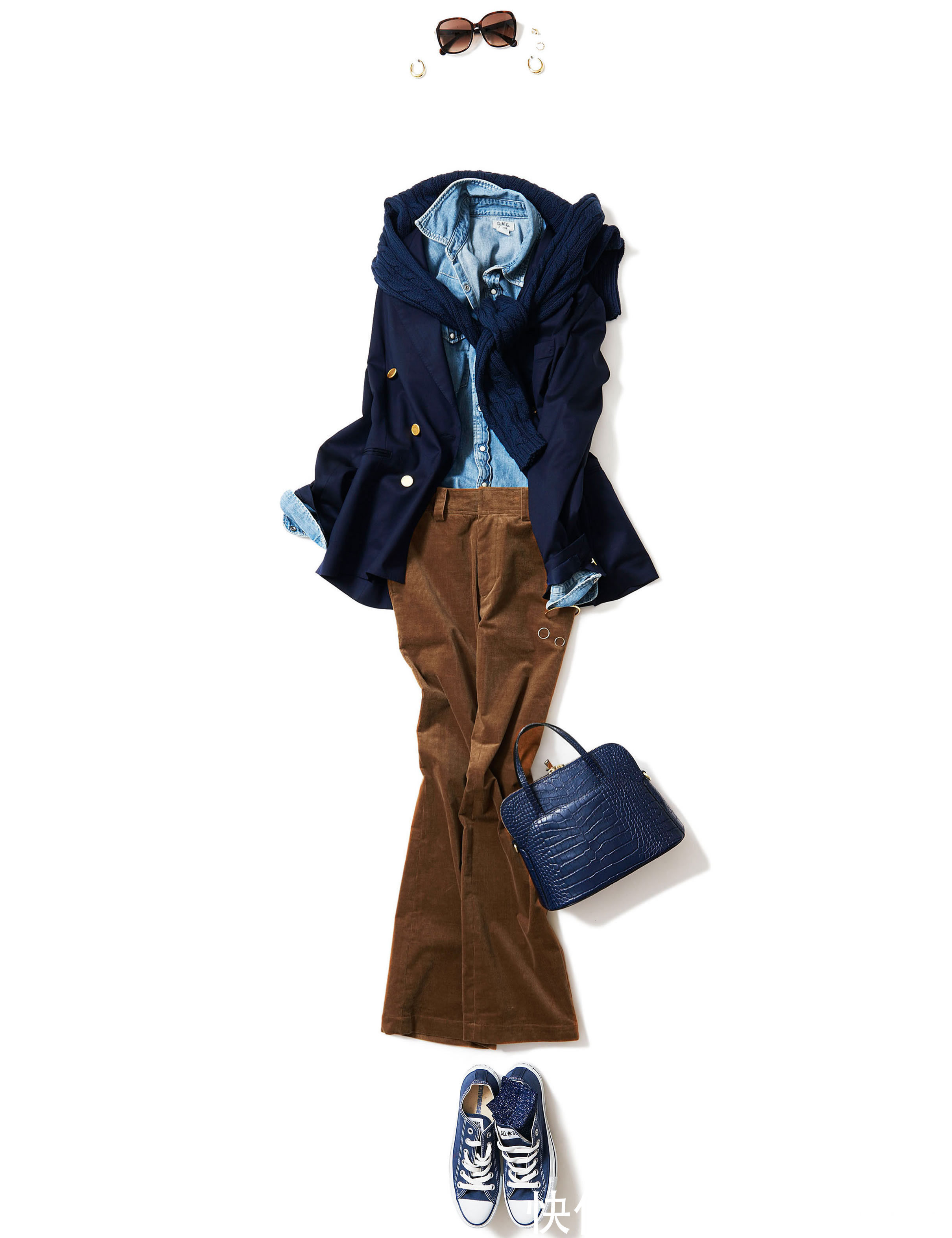 针织衫 春天穿衬衫时,请这样搭!4种高级“穿搭配色”方案,每套都完美