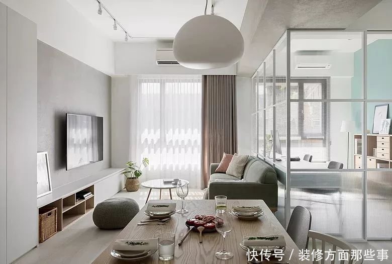 书桌|108㎡清新北欧，开放宽敞的格局，生活更有仪式感