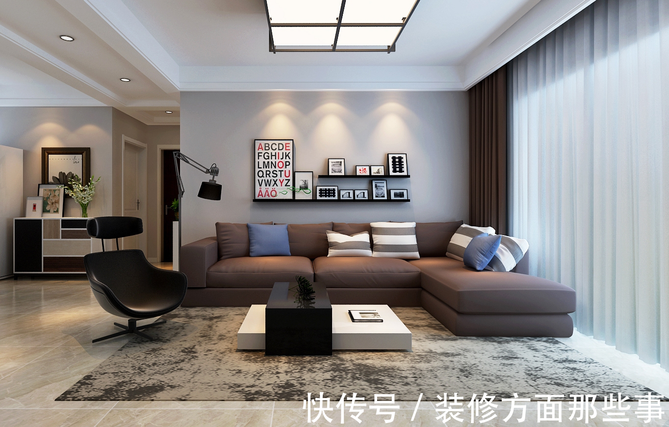 简约|116平现代简约风三居室,简约而不简单就是舒心、舒适