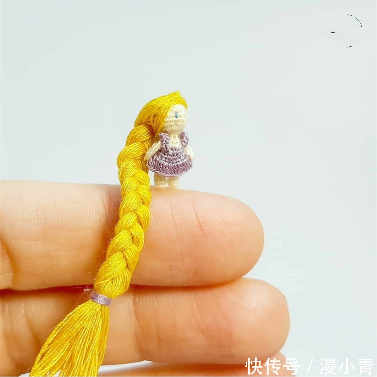 二次元&毛线也能织出袖珍艺术品,看到这些二次元造型,这毛衣针有多细呢