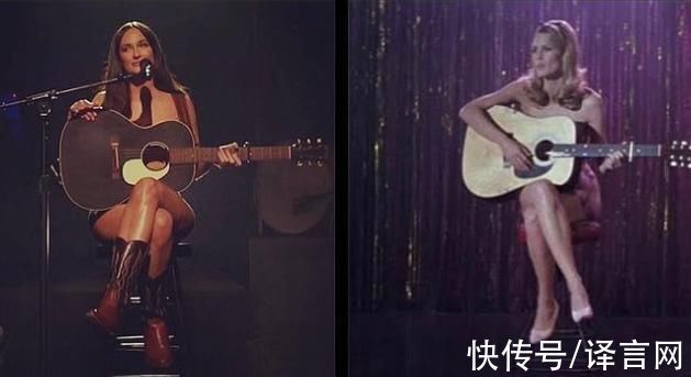 周六夜现场|美国女歌手现身《周六夜现场》，大胆赤身演出，只用吉他蔽体