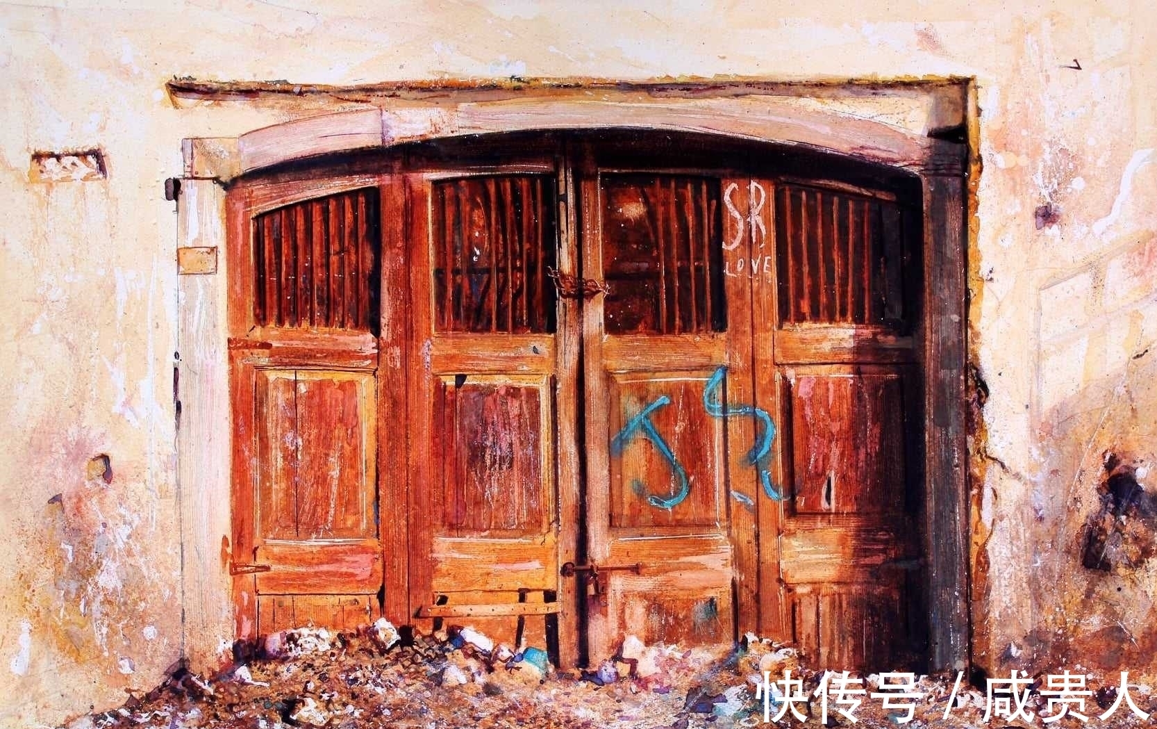 大卫·波克森@看着他的作品,内心会有一种莫名的震撼——水彩大师大卫·波克森