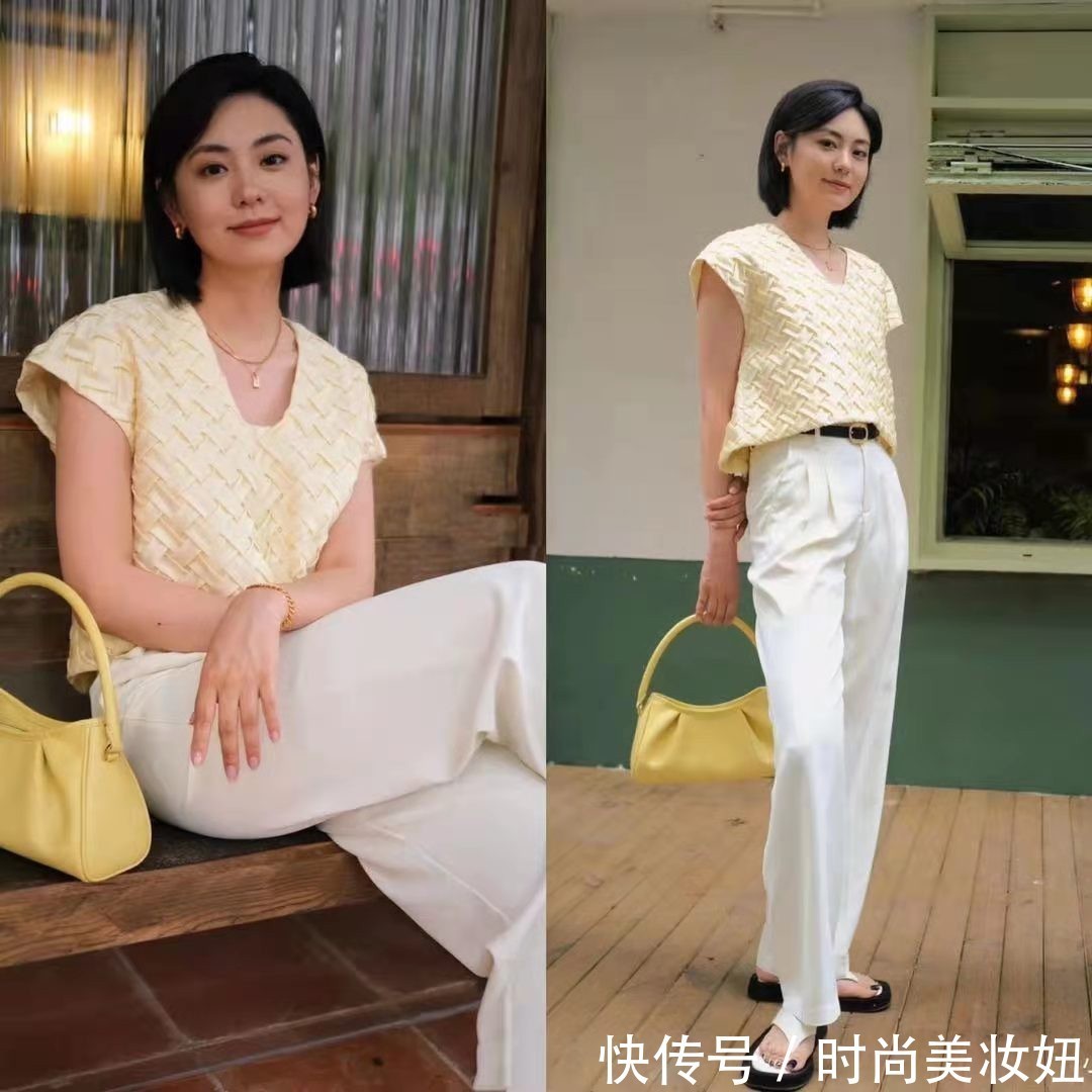 风采|40岁女人穿衣要显“气质”,极简穿搭高级大气,简单好学还舒适