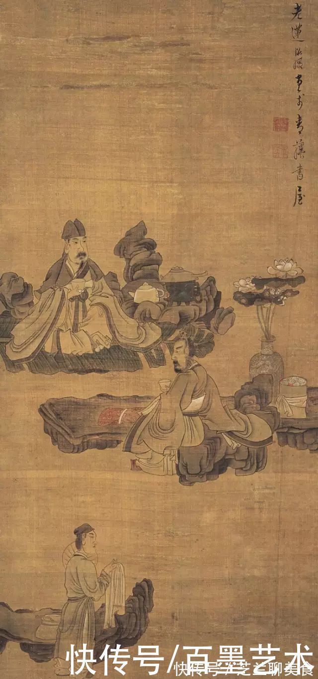 痛饮读骚图|画中狂士,兼得于亦剑亦箫之美——明代画家陈洪绶
