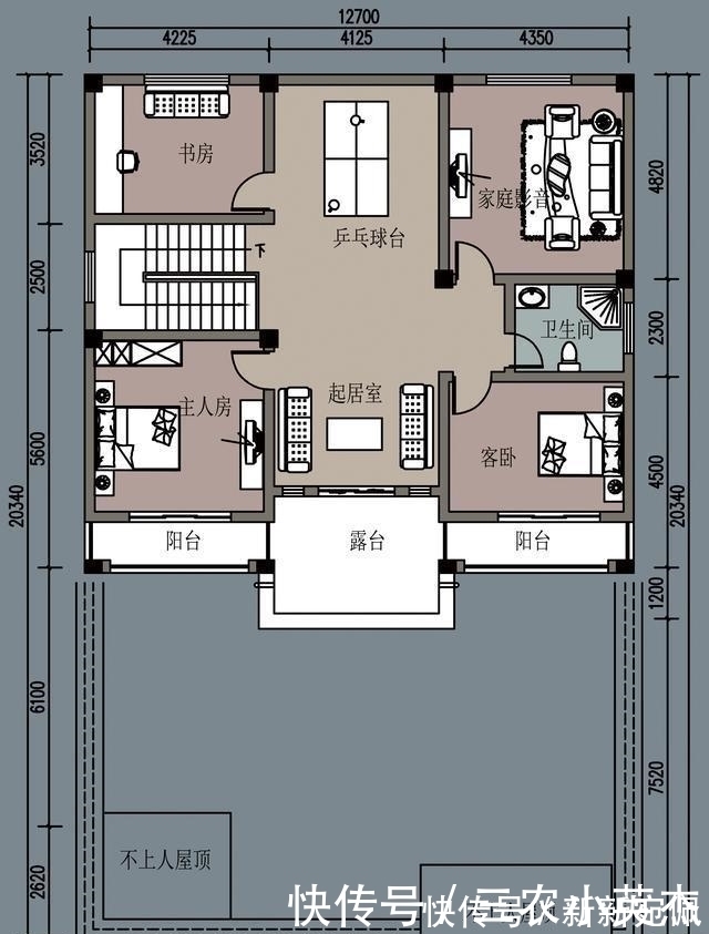 向阳|农村自建经典实用二层别墅,书房、卧室和影院,人生快乐莫过于此